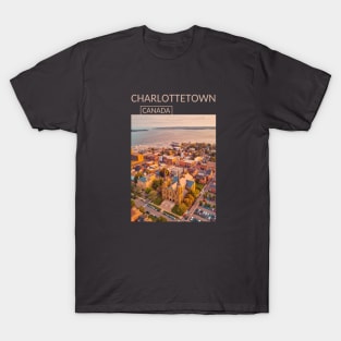 Charlottetown Prince Edward Island Canada City Skyline Cityscape Gift for Canadian Canada Day Present Souvenir T-shirt Hoodie Apparel Mug Notebook Tote Pillow Sticker Magnet T-Shirt